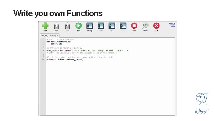 Write you own Functions 