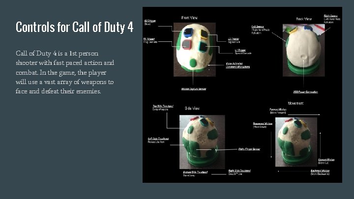 Controls for Call of Duty 4 is a 1 st person shooter with fast