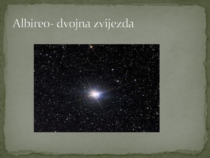 Albireo- dvojna zvijezda 