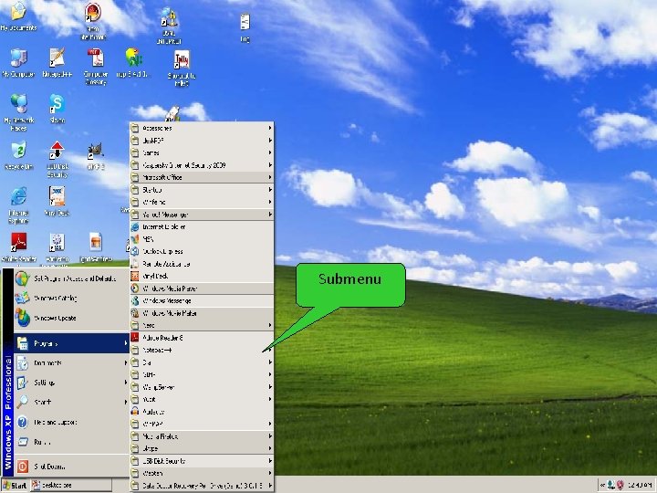 Submenu 