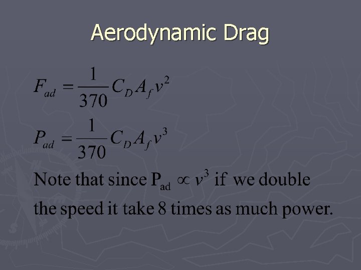 Aerodynamic Drag 