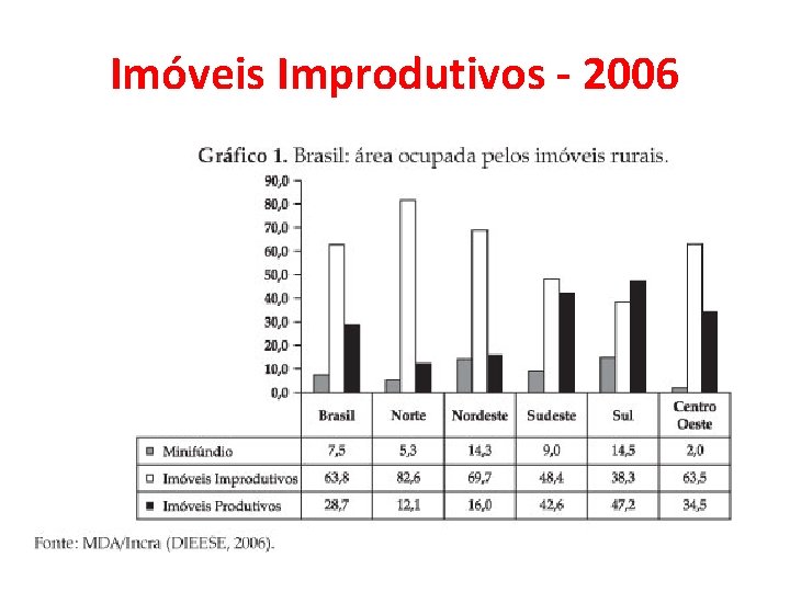 Imóveis Improdutivos - 2006 