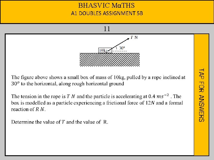 BHASVIC MαTHS A 1 DOUBLES ASSIGNMENT 5 B 11 