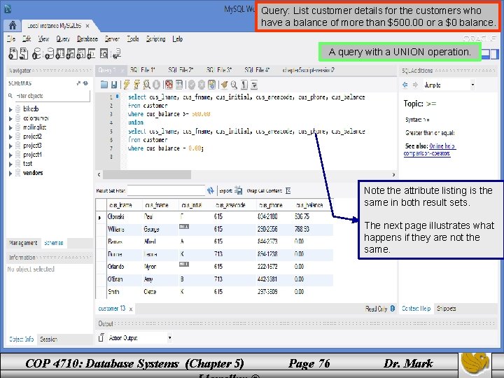 Query: List customer details for the customers who have a balance of more than Query: List customer details for the customers who have a balance of more than