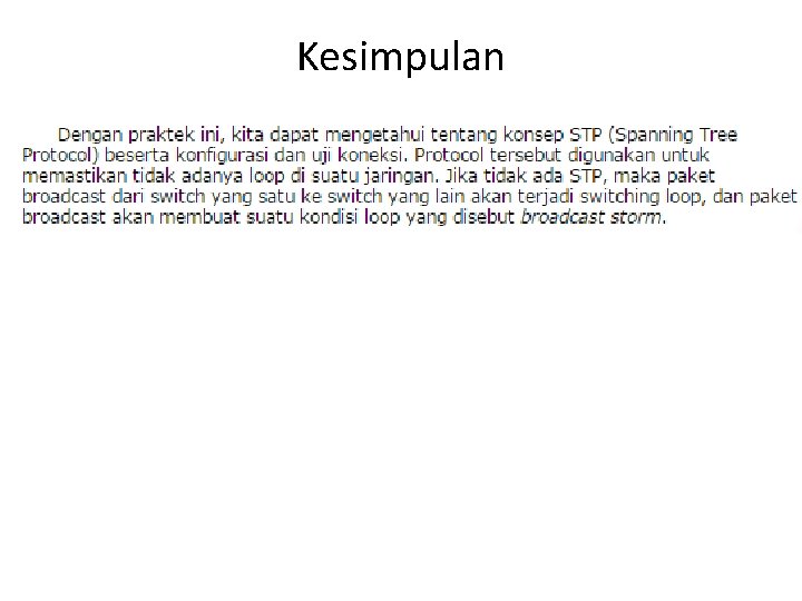 Kesimpulan 