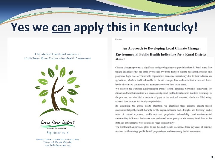 Yes we can apply this in Kentucky! 14 