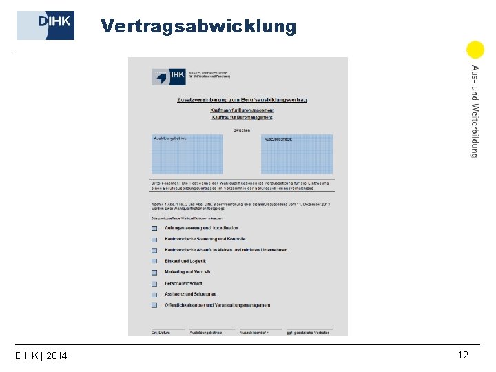 Vertragsabwicklung DIHK | 2014 12 