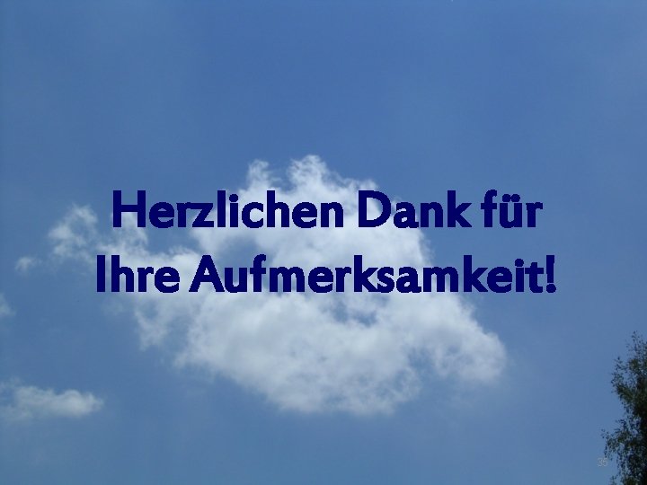 Herzlichen Dank für Ihre Aufmerksamkeit! 35 