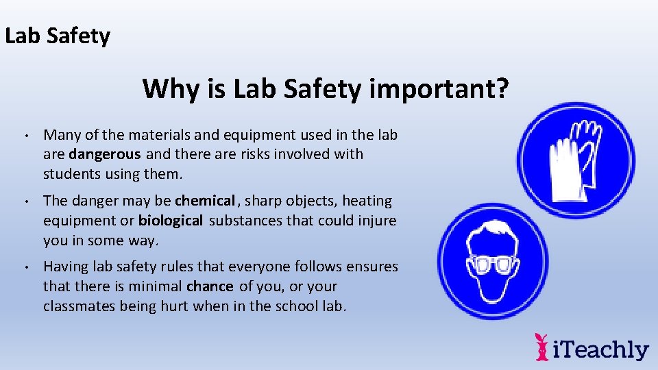 Lab Safety Unit 1 Lesson 3 Lab Safety
