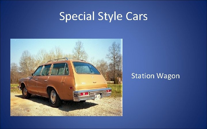 Special Style Cars Station Wagon 