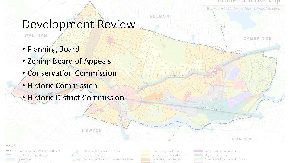 Development Review • Planning Board • Zoning Board of Appeals • Conservation Commission •