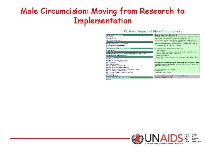 Male Circumcision: Moving from Research to Implementation 
