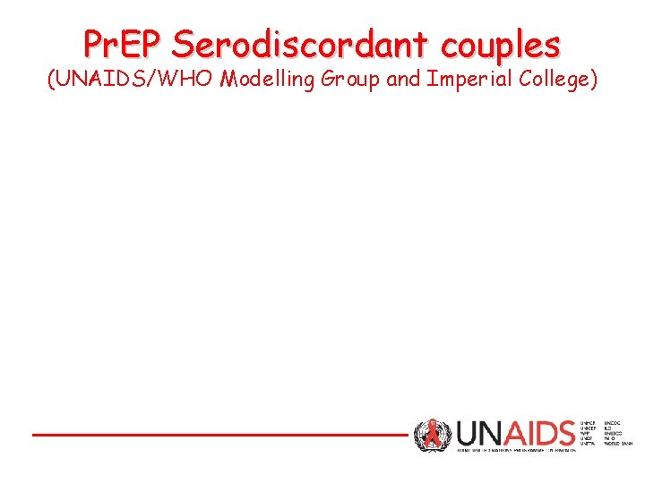 Pr. EP Serodiscordant couples (UNAIDS/WHO Modelling Group and Imperial College) 