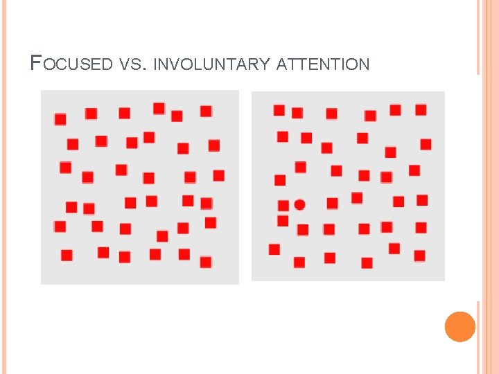 FOCUSED VS. INVOLUNTARY ATTENTION 