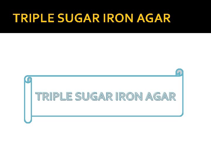 TRIPLE SUGAR IRON AGAR 