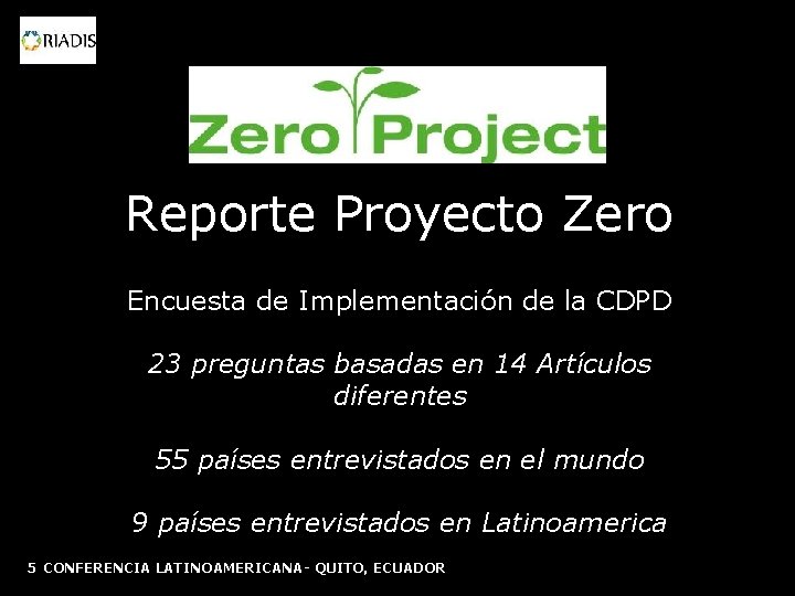 Reporte Proyecto Zero Encuesta de Implementación de la CDPD 23 preguntas basadas en 14