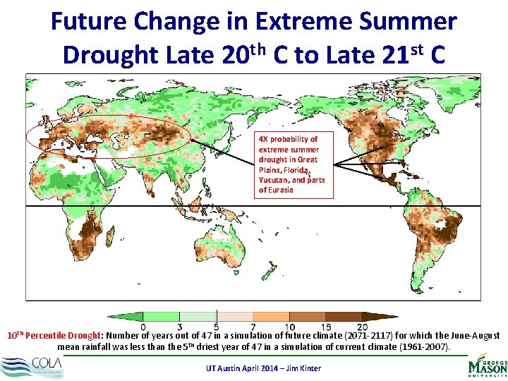 Future Change in Extreme Summer Drought Late 20 th C to Late 21 st