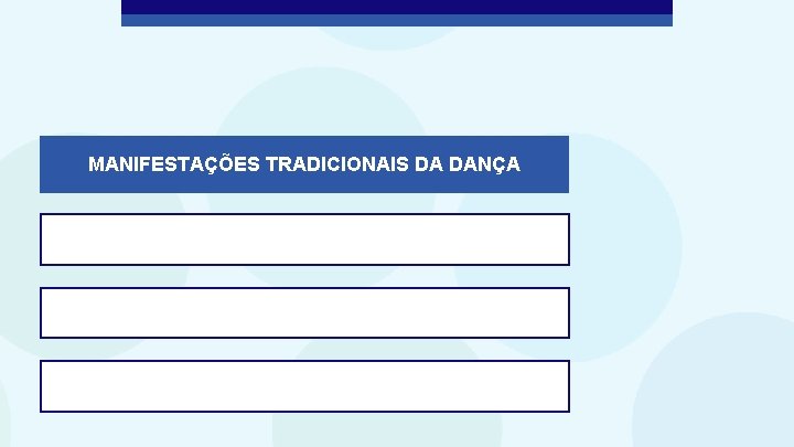 MANIFESTAÇÕES TRADICIONAIS DA DANÇA 