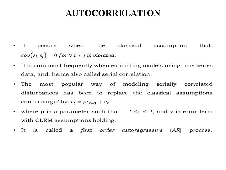AUTOCORRELATION • 