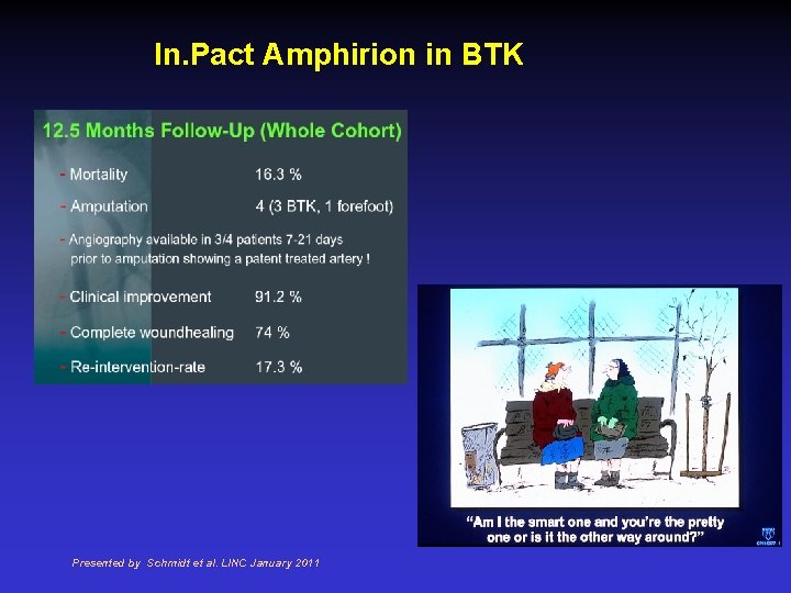 In. Pact Amphirion in BTK Presented by Schmidt et al. LINC January 2011 