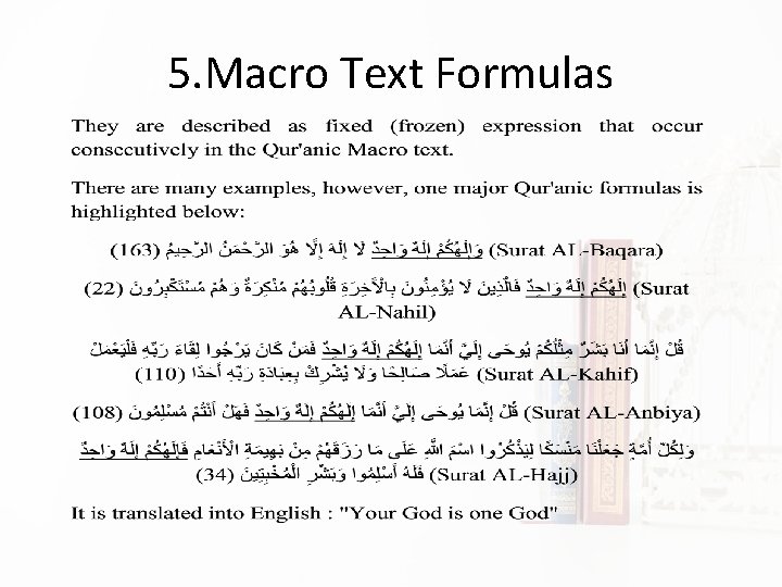 5. Macro Text Formulas 