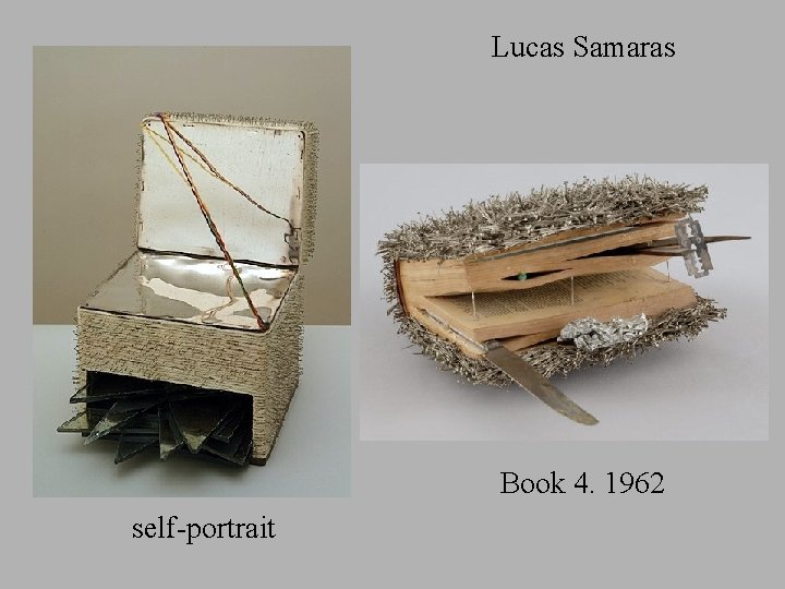 Lucas Samaras Book 4. 1962 self-portrait 