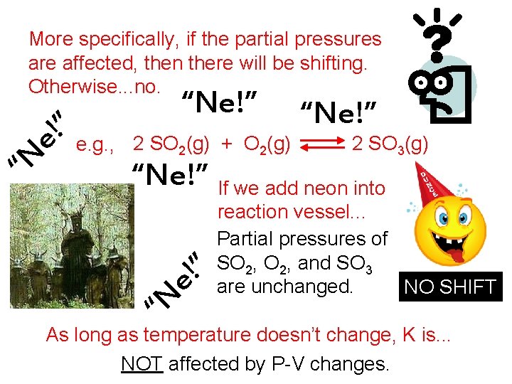 More specifically, if the partial pressures are affected, then there will be shifting. Otherwise.