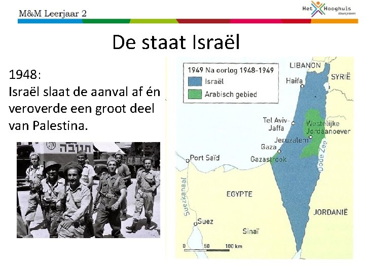 De staat Israël 1948: Israël slaat de aanval af én veroverde een groot deel