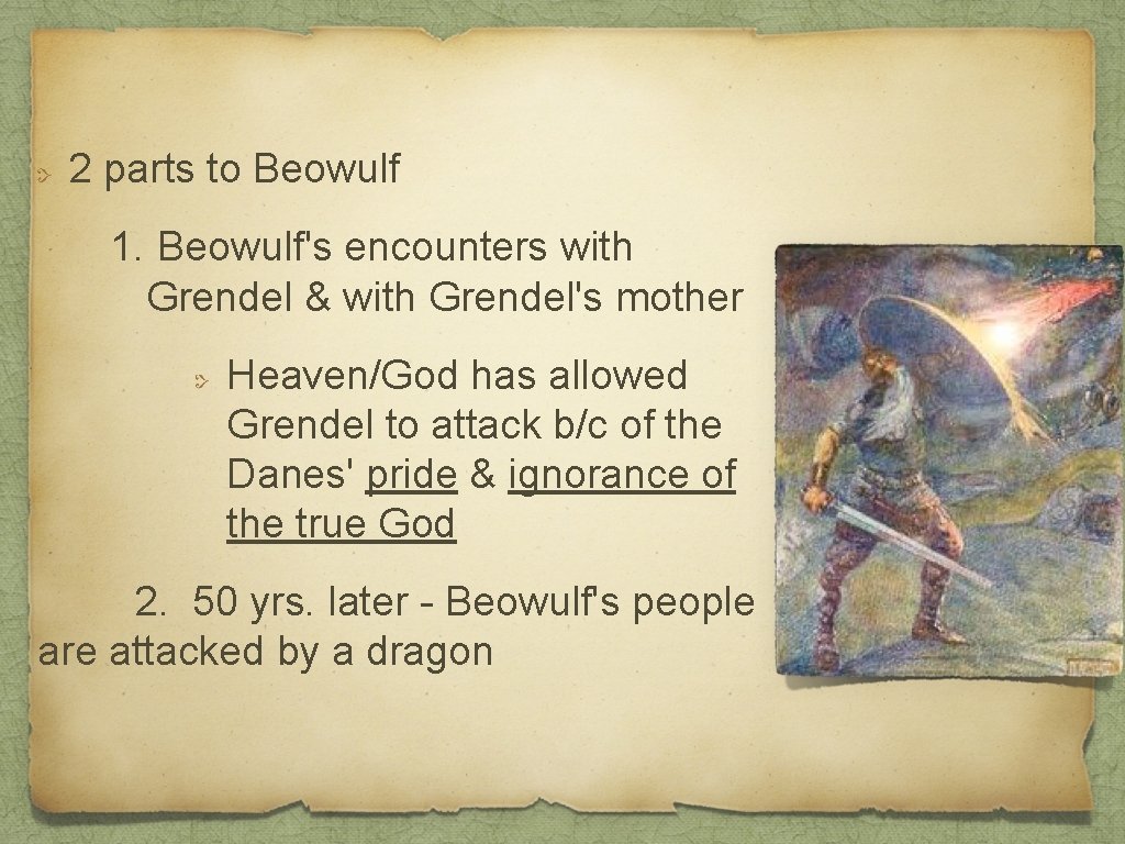 Beowulf Epic Definition long stylized narrative poem celebrating