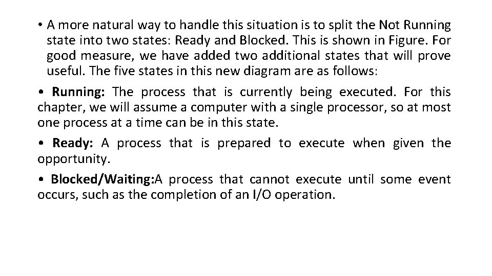  • A more natural way to handle this situation is to split the