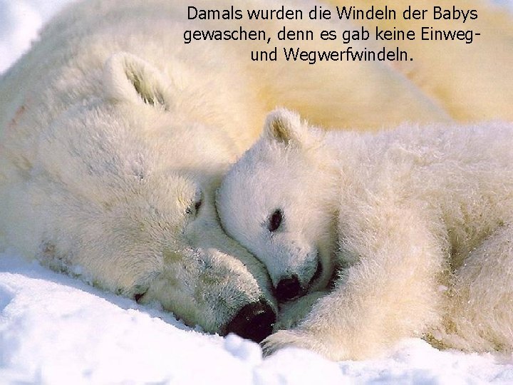 Damals wurden die Windeln der Babys gewaschen, denn es gab keine Einwegund Wegwerfwindeln. 