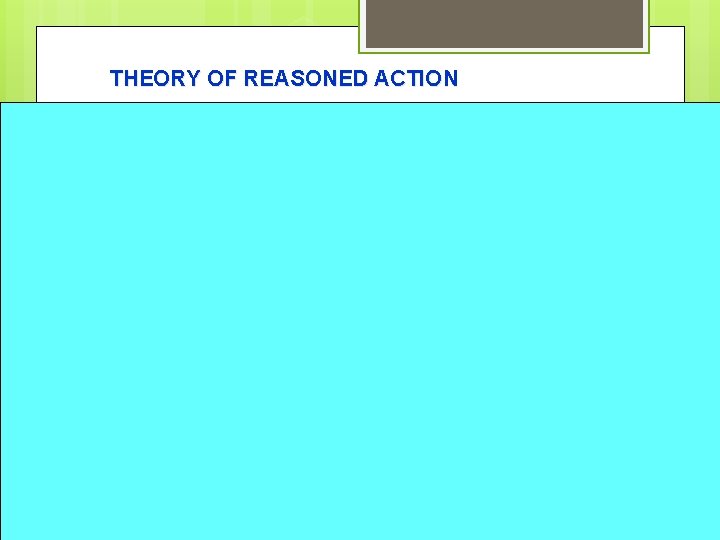 THEORY OF REASONED ACTION 