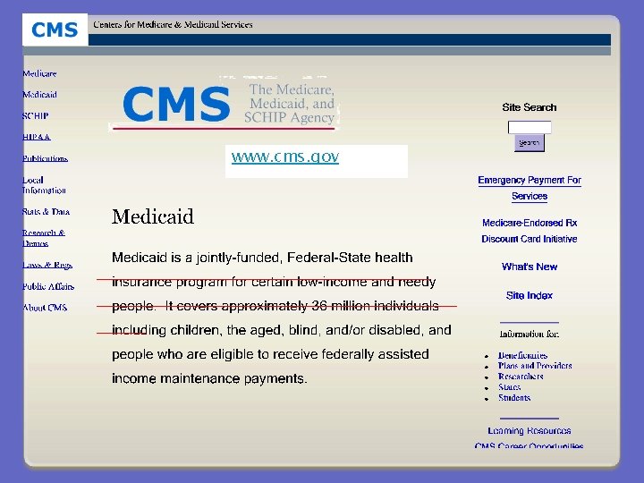 www. cms. gov 