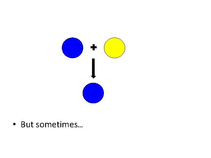  • But sometimes… 