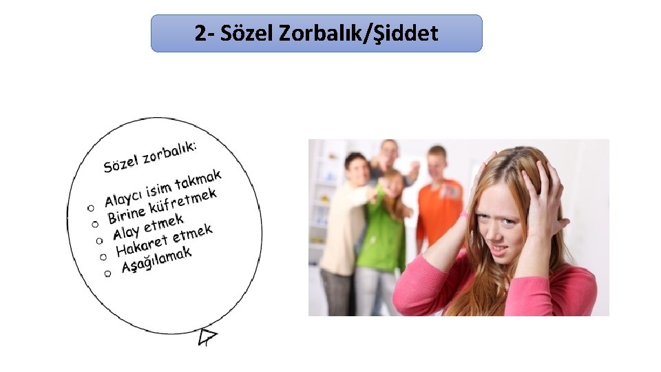 2 - Sözel Zorbalık/Şiddet 