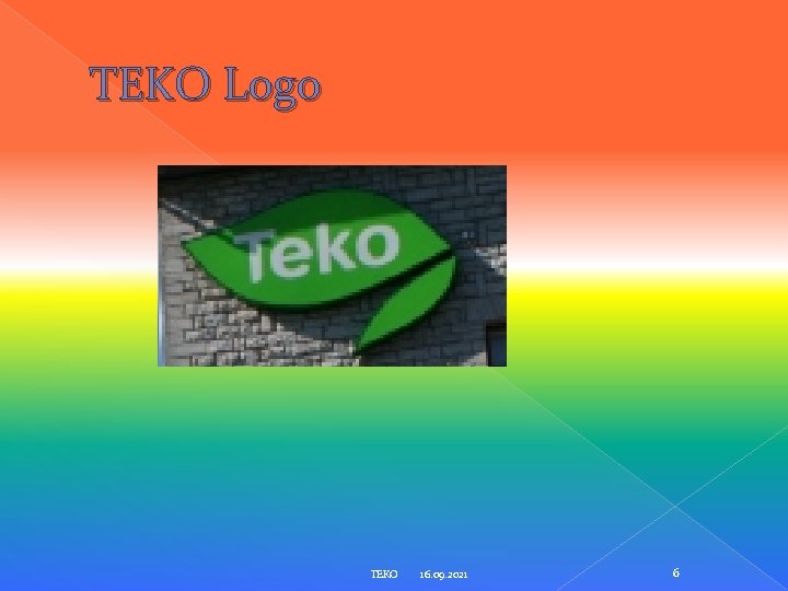 TEKO Logo TEKO 16. 09. 2021 6 