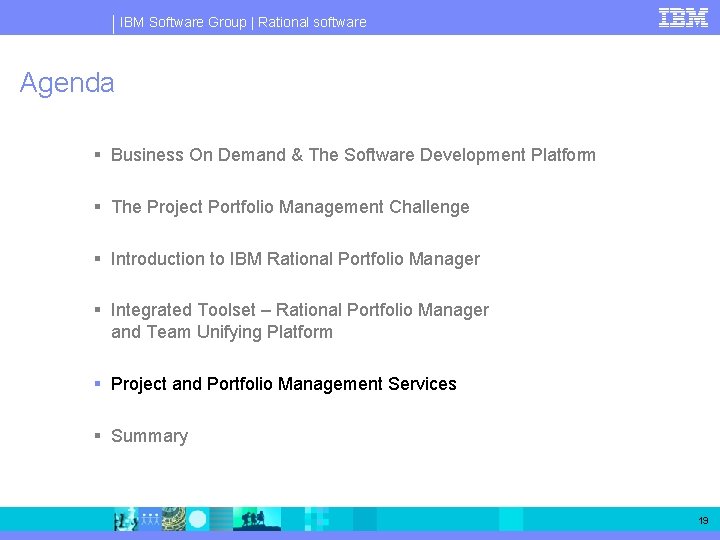 IBM Software Group | Rational software Agenda § Business On Demand & The Software