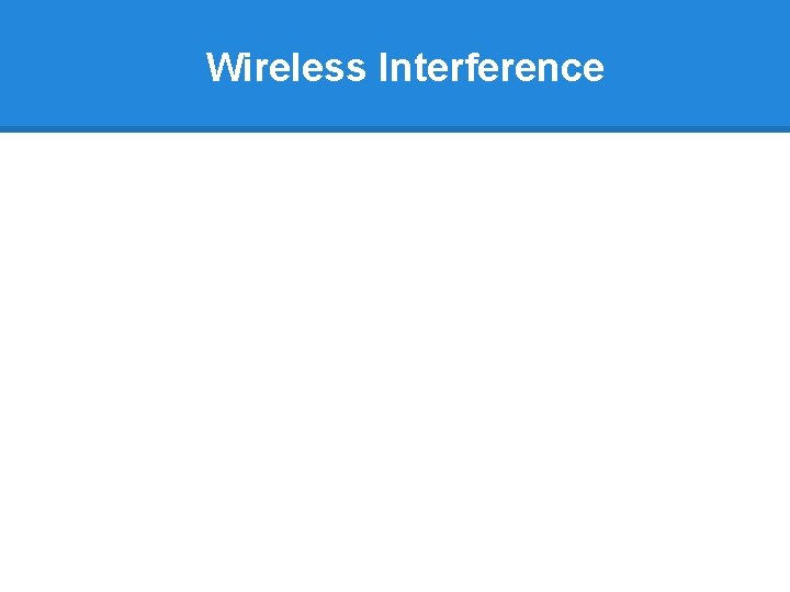 Wireless Interference 