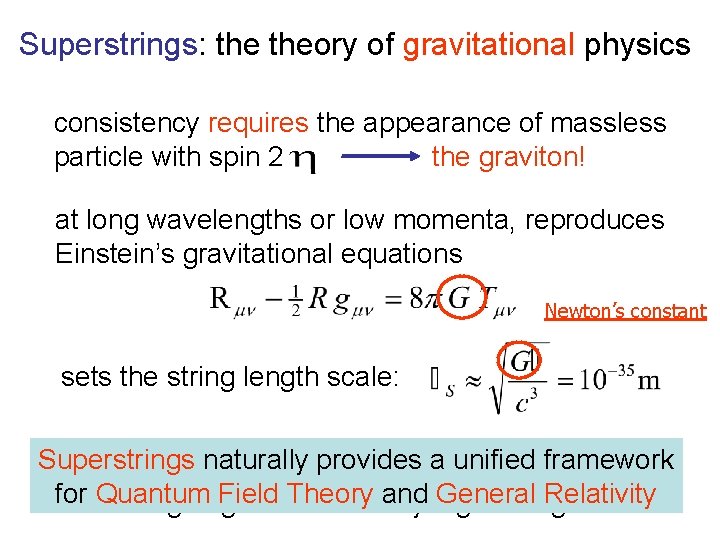 Superstrings: theory of gravitational physics consistency requires the appearance of massless particle with spin