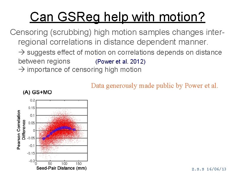 Can GSReg help with motion? Censoring (scrubbing) high motion samples changes interregional correlations in