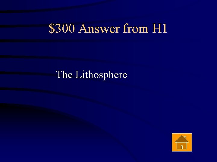 $300 Answer from H 1 The Lithosphere 