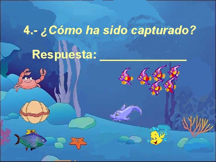 4. - ¿Cómo ha sido capturado? Respuesta: _______ 