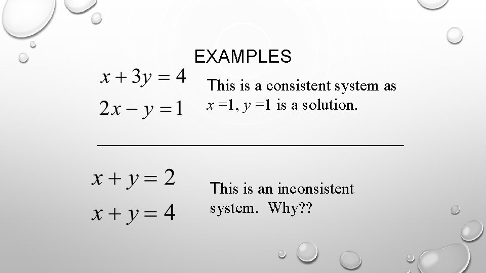 A Consistent System Has How Many Solutions LINEAR ALGEBRA YULVI ZAIKA WHAT IS LINEAR ALGEBRA