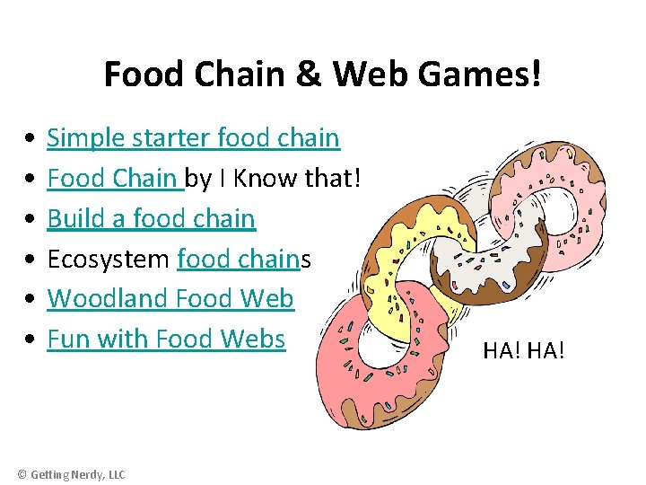 Food Chain & Web Games! • • • Simple starter food chain Food Chain
