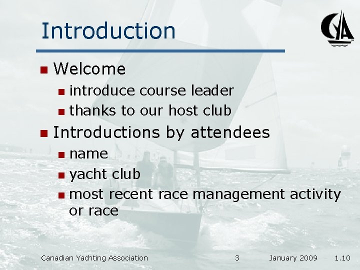 Introduction n Welcome introduce course leader n thanks to our host club n n