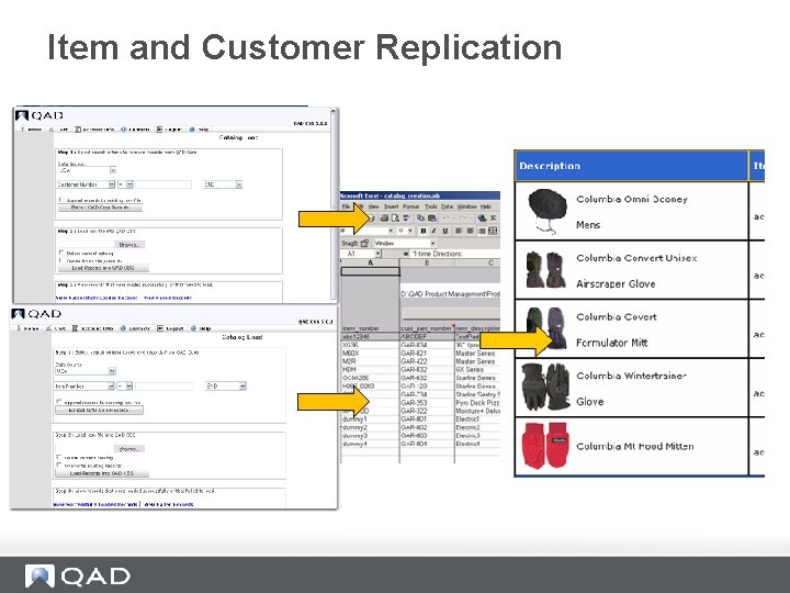 Item and Customer Replication 