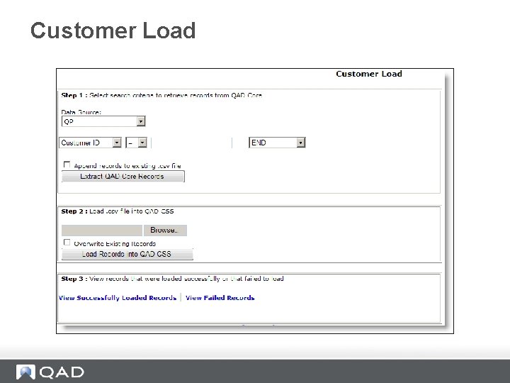 Customer Load 