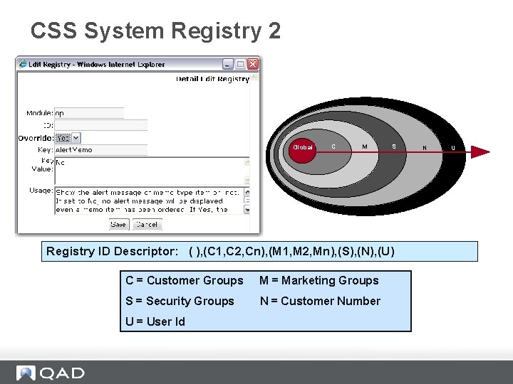 CSS System Registry 2 Global C M S Registry ID Descriptor: ( ), (C