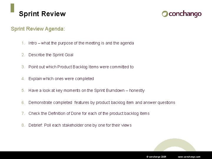 Sprint Review Agenda: 1. Intro – what the purpose of the meeting is and