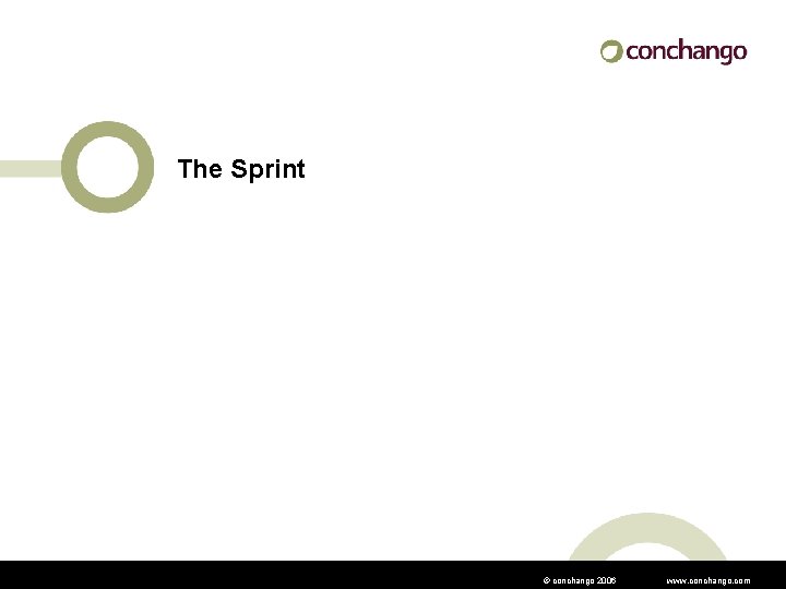 The Sprint © conchango 2006 www. conchango. com 